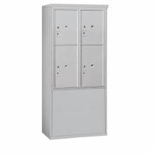 Mailboxes 3911D-4PFP Salsbury 11 Door High Free-Standing 4C Horizontal Parcel Locker with 4 Parcel Lockers with Private Access