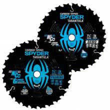 Spyder 13051 Framing and Demolition 7-1/4-in 24-Tooth Rough Finish Tungsten Carbide-tipped Steel Circular Saw Blade Set (2-Pack)