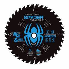 Spyder 13052 Fine 8-in 40-Tooth Fine Finish Tungsten Carbide-tipped Steel Miter/Table Saw Blade