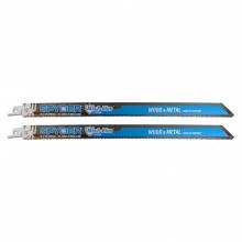 Spyder 200324 12″ Mach-Blue™ 10/14TPI Wood & Metal Reciprocating Saw Blades - Pack of 2