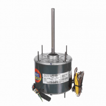 Genteq HEAT SHIELD® Condenser Fan Motor, 1/6 HP, 1 Ph, 60 Hz, 208-230 V, 825 RPM, 1 Speed, 48 Frame, TEAO - 3203HS