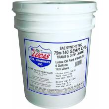 Lucas Oil 10123 Synthetic SAE 75W-140 Trans & Diff Lube/5 Gallon Pail