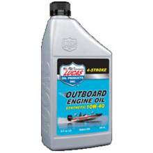 Lucas Oil 10662 Synthetic SAE 10W-40 Outboard Engine Oil FC-W/Quart