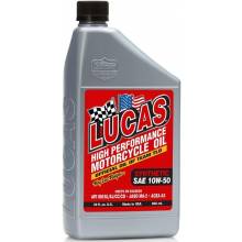 Lucas Oil 10716 Synthetic SAE 10W-50 Motorcycle Oil/Quart