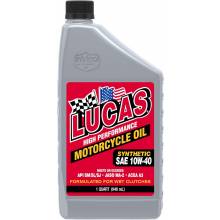 Lucas Oil 10793 Synthetic SAE 10W-40 Motorcycle Oil/Quart