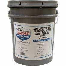 Lucas Oil 11198 Synthetic Blend SAE 10W-40 SXS Engine Oil/5 Gallon Pail