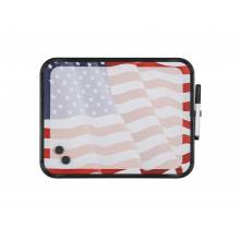 MasterVision CLK027202 American Flag Magnetic Dry‑Erase Lap Board
