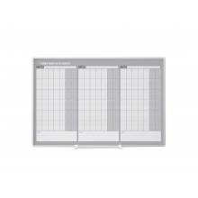 MasterVision GA03204830 3 Month Magnetic Dry‑Erase Planner