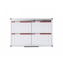 MasterVision GA0376170 4 Month Magnetic Dry‑Erase Planner Red And Silver