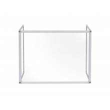 MasterVision GL08219101 Trio Glass Board Aluminum Framed With Clamps