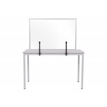 MasterVision GL34019101 Glass Aluminum Desktop With Clamps
