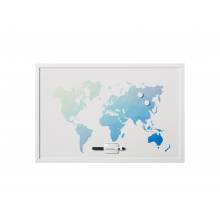 MasterVision MM07450660 World Map Travel Dry Erase Boards