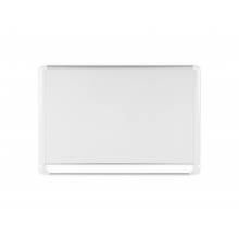 MasterVision MVI030205 Mvi Series Magnetic Steel Whiteboard – White Frame