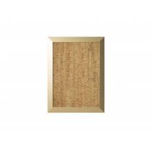 MasterVision SF142258612 Gold Kamashi Natural Cork Bulletin Wood Framed Board
