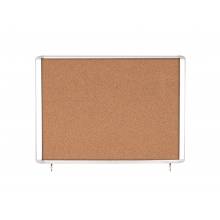 MasterVision VT340601760 Weather Resistant Outdoor Cork Single Top Hinged Door Enclosed Bulletin Board