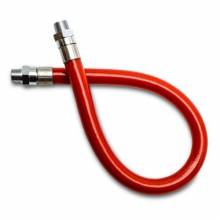 Rectorseal BR1ODPVC36M12M12 3/4" I.D. SS RED PVC COATED GAS CONNECTOR - 1/2" MIP X 1/2" MIP SWIVEL X 36"