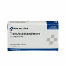 First Aid Only 12-001 Triple Antibiotic Ointment, 12/box