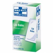 First Aid Only 18-135 Lip Balm Packets, 10/box