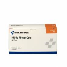 First Aid Only 21-027 Nitrile Finger Cots, 50/box
