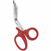 First Aid Only 90510 7" Stainless Steel Bandage Shears Red Handle