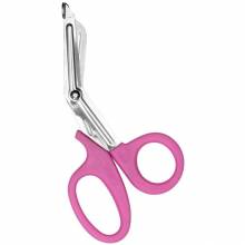 First Aid Only 90511 7" Stainless Steel Bandage Shears Pink Handle