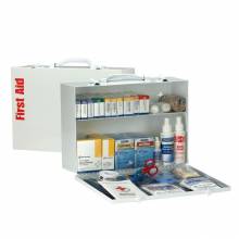 First Aid Only 90572 2 Shelf First Aid ANSI 2015 Class A+ Metal Cabinet, with Meds