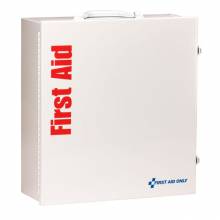 First Aid Only 90574 3 Shelf First Aid ANSI 2015 Class A+ Metal Cabinet, with Meds