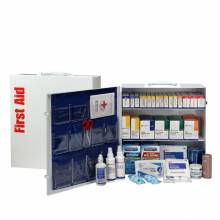 First Aid Only 90575 3 Shelf First Aid ANSI 2015 Class B+ Metal Cabinet, with Meds