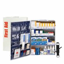 First Aid Only 91341 150 Person ANSI 2021 Class B, 4 Shelf First Aid Cabinet
