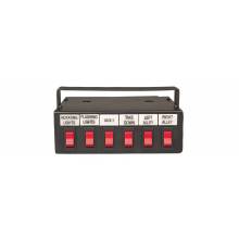 Soundoff Signal ETSP6F 600 Series Switch W/ 6 Functions: 6 Rocker Switches, Includes Universal Bail Bracket - 12V