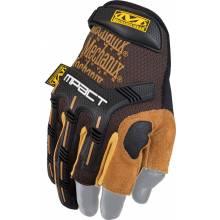 Mechanix Wear LFR-75-008 Leather M-Pact® Fingerless Framer Leather Impact Resistant Gloves, Size-S