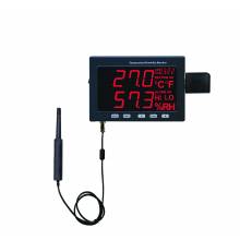 General Tools LRTH185DL1 Calibratable Data Logging Temperature-Humidity Monitor with Jumbo LED Display and Remote Probe