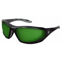 MCR Safety RP2120 Reaper 2 Black Frm w/ Temples 2.0 Green (12PR)