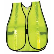 MCR Safety S220R Poly, Mesh Safety Vest, 1 3/8 Lime Strip (1EA)
