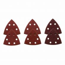 BOSCH SDTR000 Red Detail Sanding Triangle, 60/120/240 Assorted Grits (6pk)