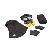 Revision Military 4-0100-0004 Snowhawk® Cold Weather Goggle System Yellow Deluxe Kit - With Gryphon Alpine Balaclava
