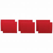 BOSCH SS4R000 1/4 Sanding Sheet, Red, 60/120/180 Assorted Grits  (6 pk)