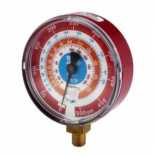 Yellow Jacket 49151 3-1/8", red pressure, 0-500 psi, R134a/404A/407C gauge (°F)
