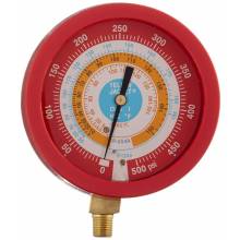 Yellow Jacket 49517 3-1/2" L/F, red pressure, 0-500 psi, R134a/404A/407C (°F) 