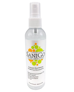 SaniGo - Industrial Grade Hand Sanitizer - Liquid - 4oz w/ Pump Sprayer